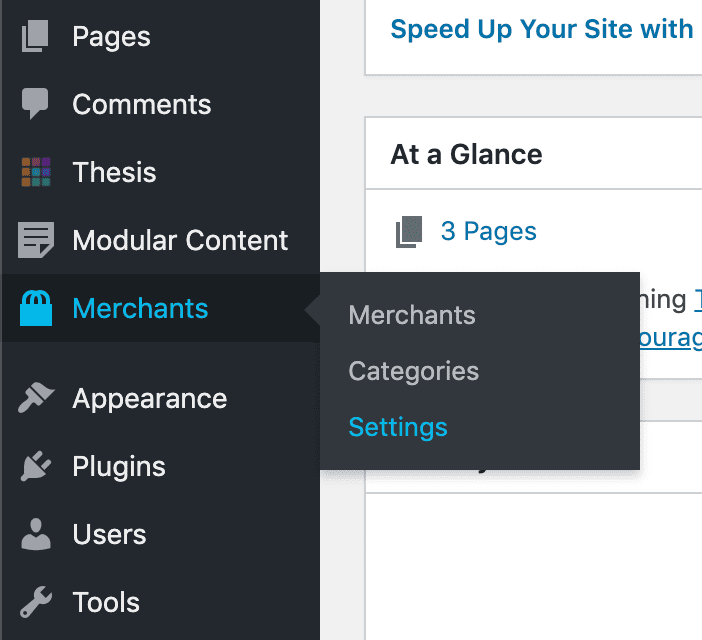 FMTC Datafeed settings via the WordPress Dashboard menu
